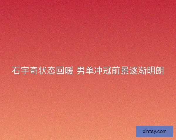 石宇奇状态回暖 男单冲冠前景逐渐明朗